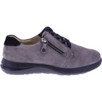 Fidelio | Hi Energy | Mush Nubi-Grau | Leder | Multistretch | Weite: H | Damen Schnürer
