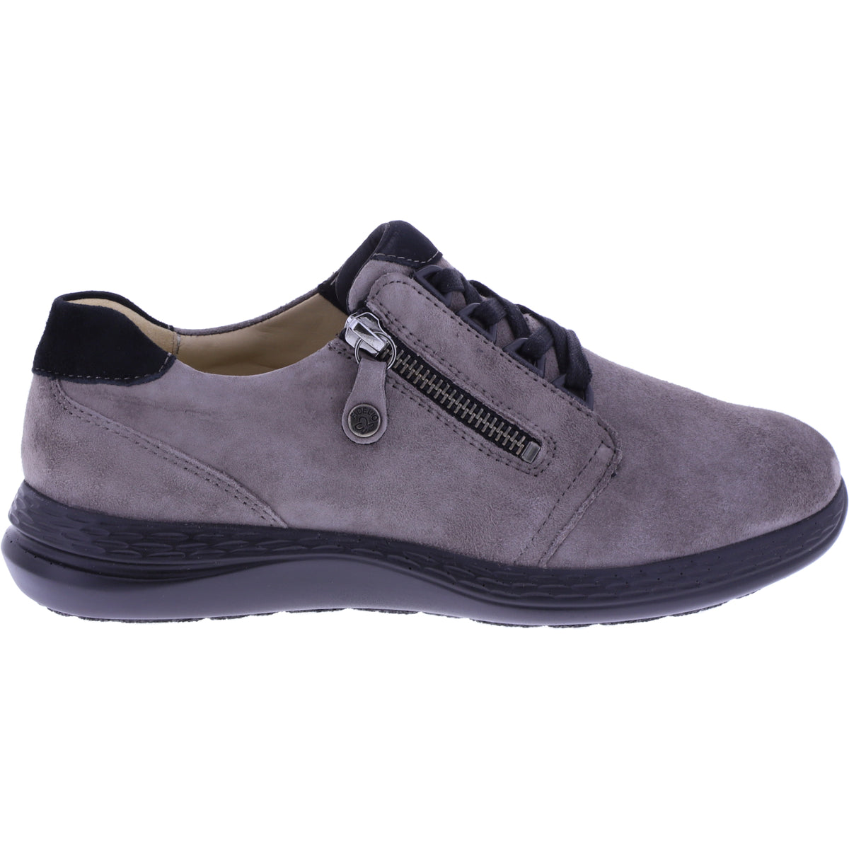 Fidelio | Hi Energy | Mush Nubi-Grau | Leder | Multistretch | Weite: H | Damen Schnürer