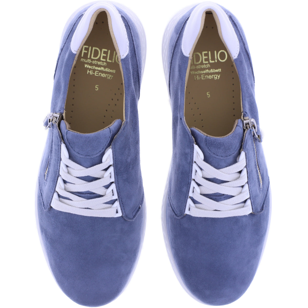 Fidelio | Hi Energy | Royal-Blau | Nubukleder | Multistretch | Weite: H | Damen Schnürer