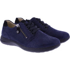 Fidelio | Hi Energy | Notte-Dunkelblau Float | Leder | Multistretch | Weite: H | Damen Schnürer