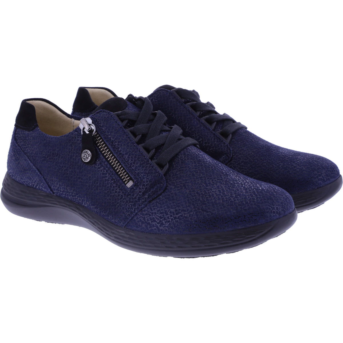 Fidelio | Hi Energy | Notte-Dunkelblau Float | Leder | Multistretch | Weite: H | Damen Schnürer