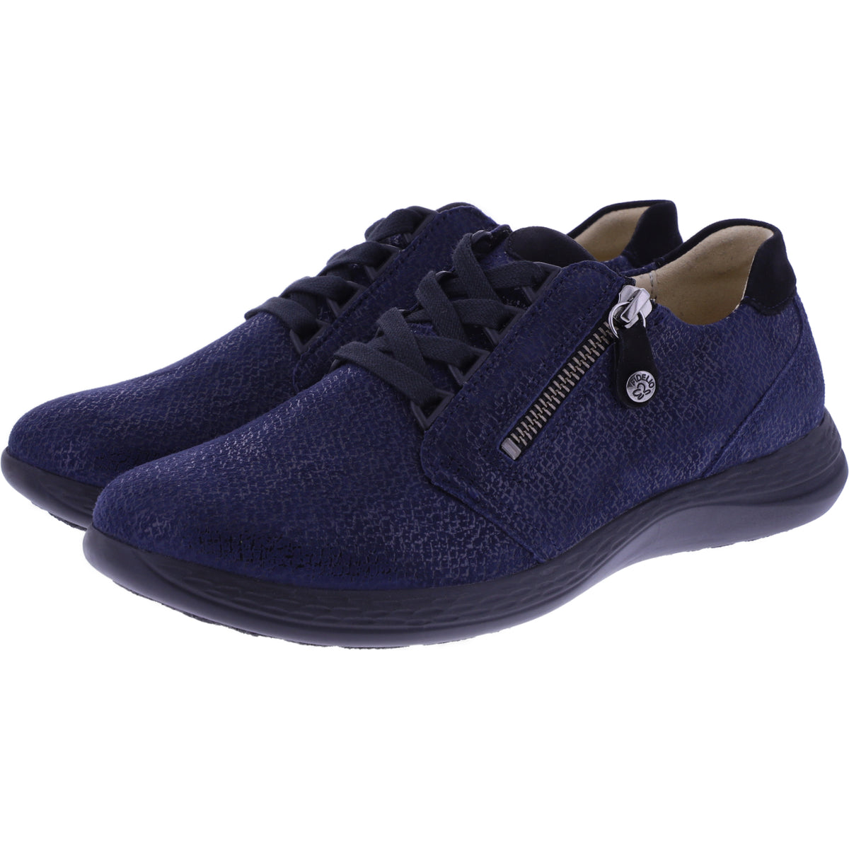 Fidelio | Hi Energy | Notte-Dunkelblau Float | Leder | Multistretch | Weite: H | Damen Schnürer