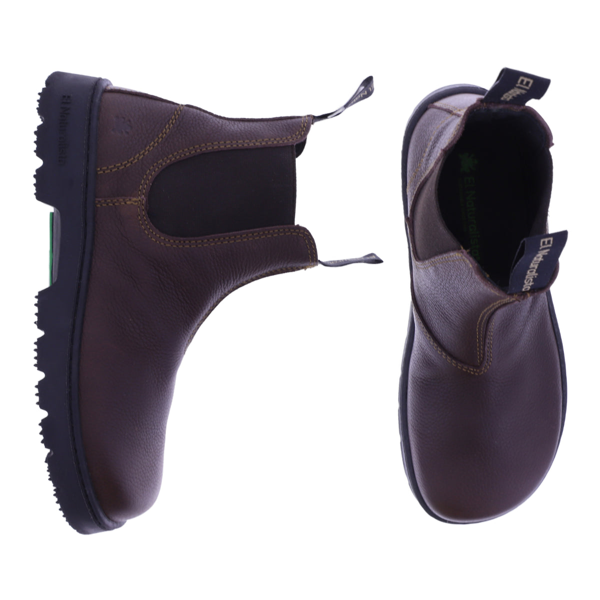 El Naturalista | Nomada | N5262A | Dunkelbraun Kalbsleder | Barfuß-Chelsea-Boots