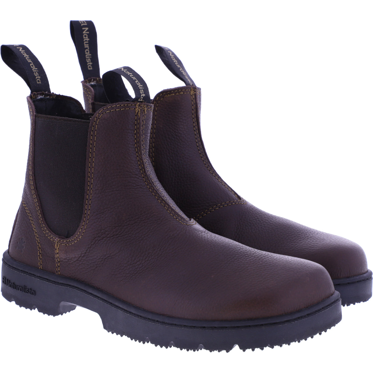 El Naturalista | Nomada | N5262A | Dunkelbraun Kalbsleder | Barfuß-Chelsea-Boots