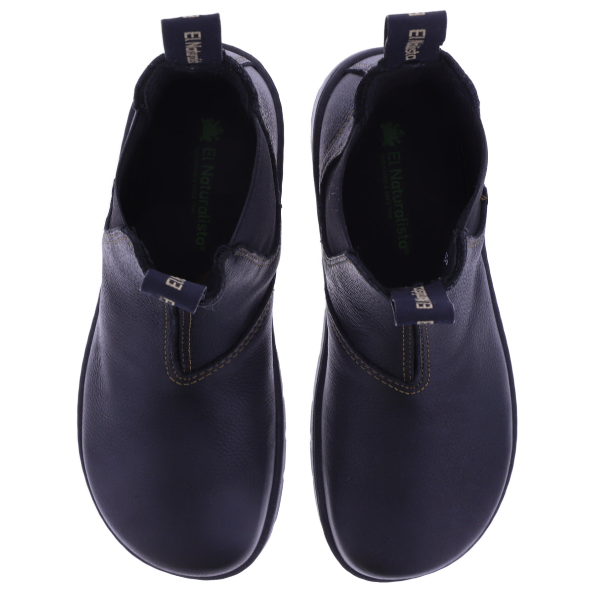 El Naturalista | Nomada | N5262A | Schwarz Kalbsleder | Barfuß-Chelsea-Boots
