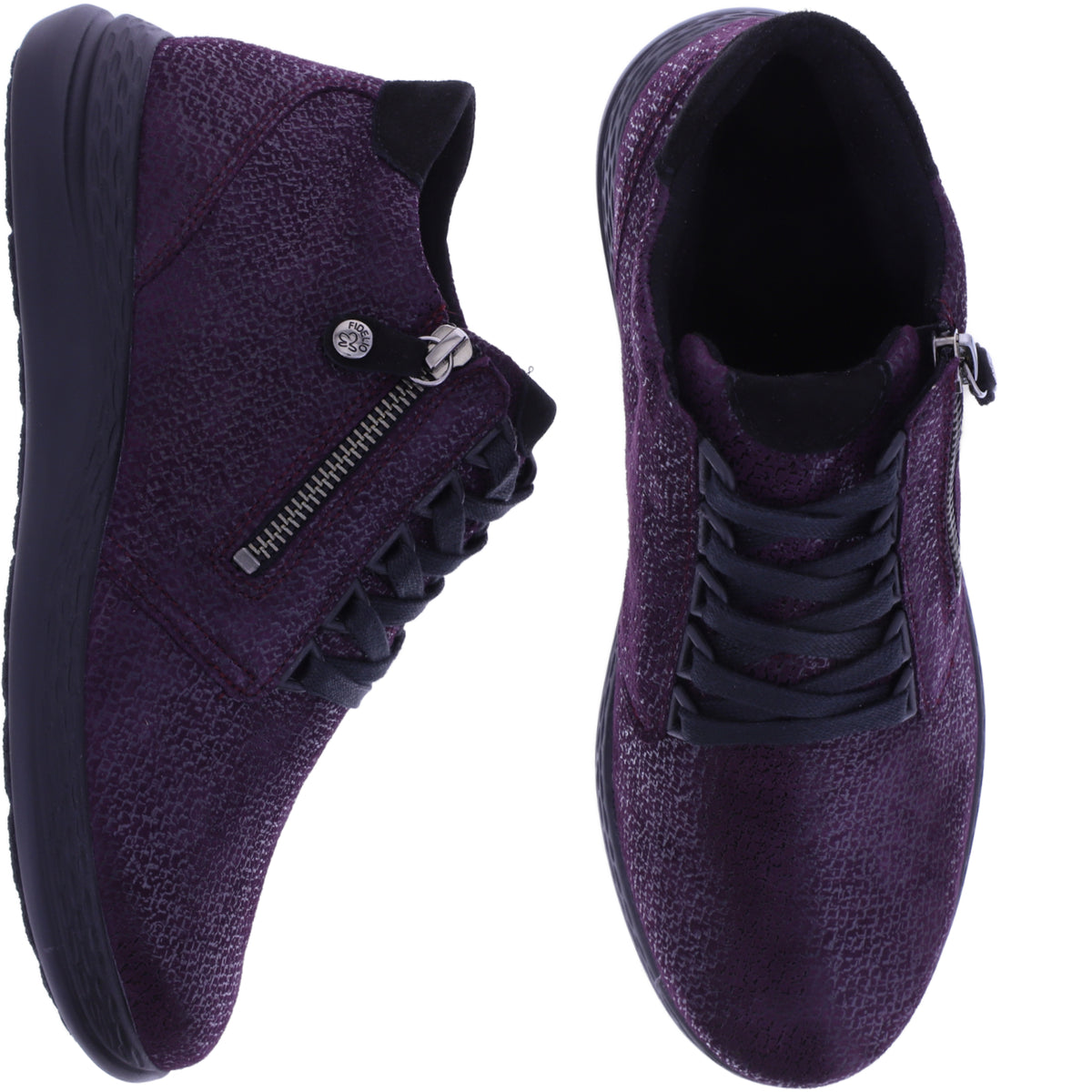 Fidelio | Hi Energy | Prugna-Lila | Leder | Multistretch | Weite: H | Damen Bootie