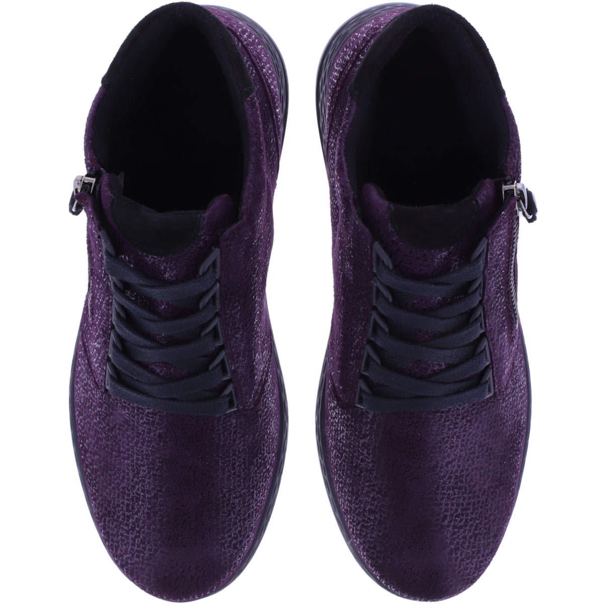 Fidelio | Hi Energy | Prugna-Lila | Leder | Multistretch | Weite: H | Damen Bootie