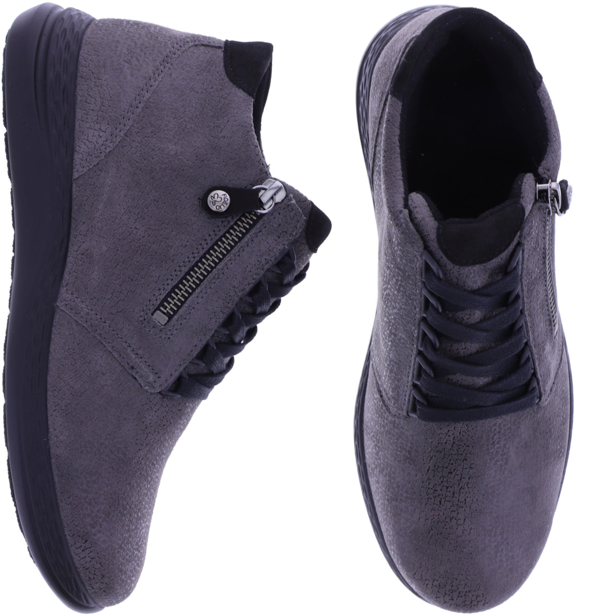 Fidelio | Hi Energy | Smoke-Grau Float | Leder | Multistretch | Weite: H | Damen Bootie