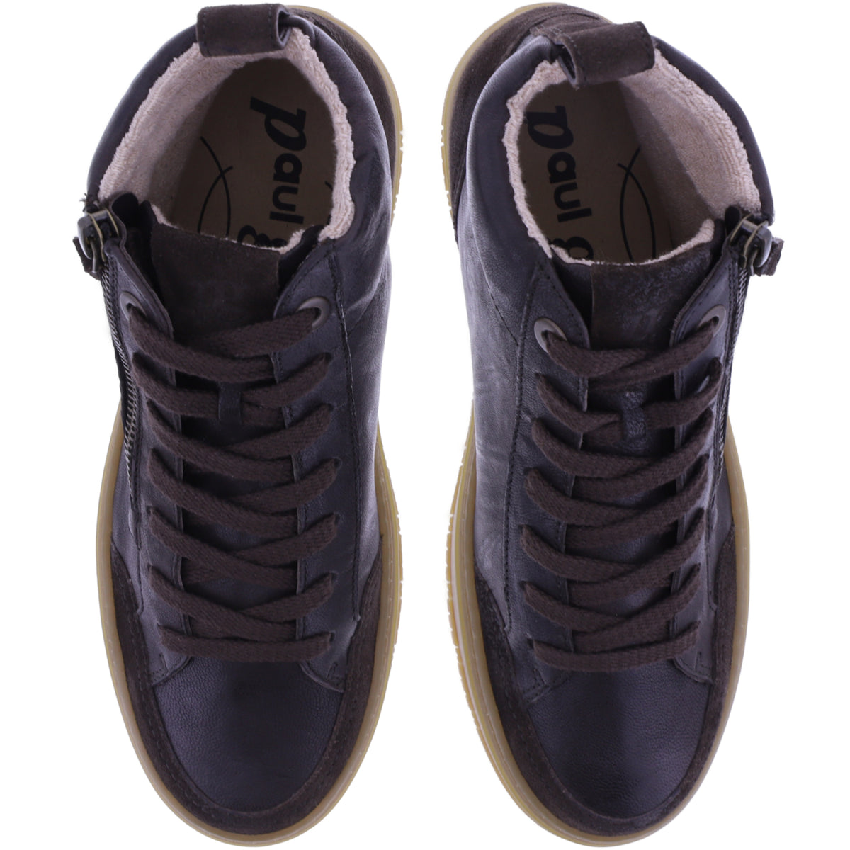 Paul Green | 5289-128 | Mocca-Moro/Dunkelbraun | Wechselfußbett | Kalbsleder | Damen Booties
