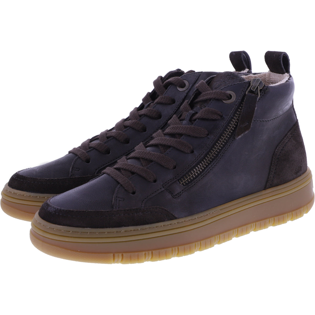 Paul Green | 5289-128 | Mocca-Moro/Dunkelbraun | Wechselfußbett | Kalbsleder | Damen Booties