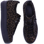 Paul Green | 5417-098 | Glossy Leo-Bronze | Veloursleder | Damen Sneaker