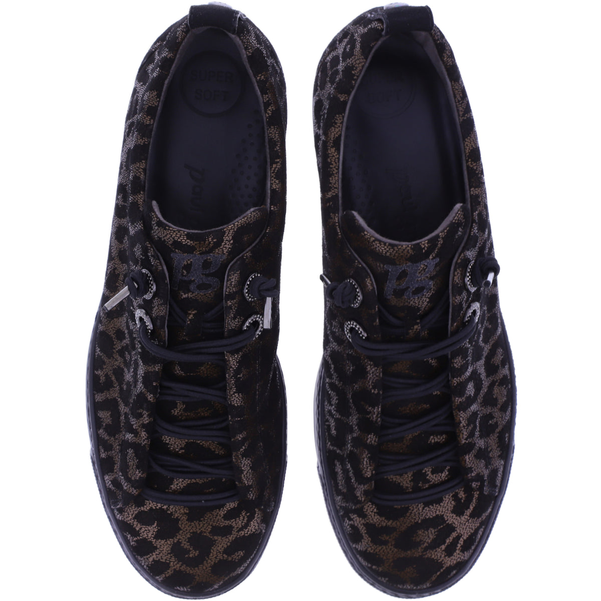 Paul Green | 5417-098 | Glossy Leo-Bronze | Veloursleder | Damen Sneaker