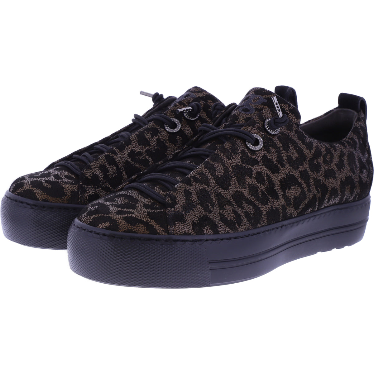 Paul Green | 5417-098 | Glossy Leo-Bronze | Veloursleder | Damen Sneaker