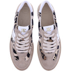 Paul Green | 5437-139 | Beige-Leo-Sand | Weiches Kalbsleder | Damen Sneaker