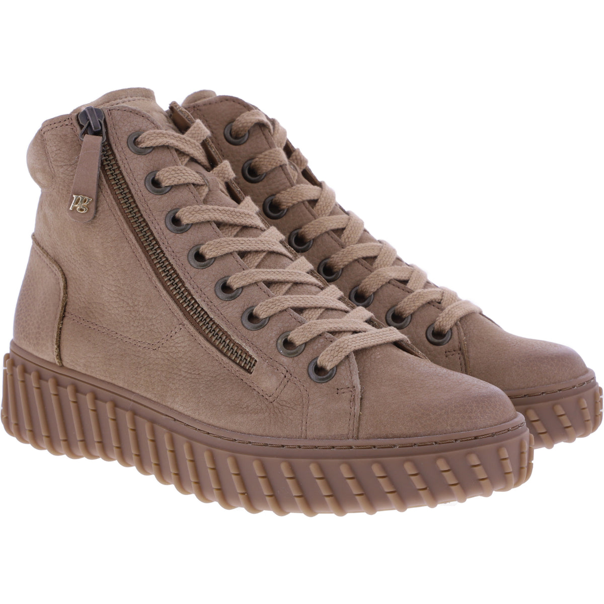 Paul Green | 5446-038 | Tan-Cognacbraun | Weiches Kalbsleder | Damen Booties