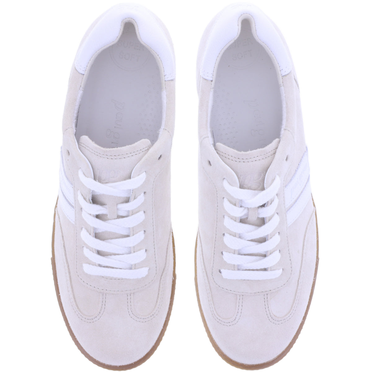 Paul Green | 5450-227 | Shell-White | Velours-Nubuk-Kalbsleder | Damen Sneaker