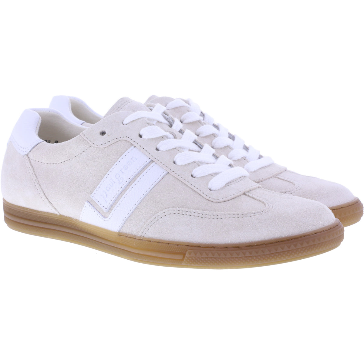 Paul Green | 5450-227 | Shell-White | Velours-Nubuk-Kalbsleder | Damen Sneaker