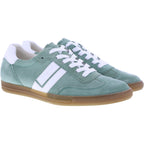 Paul Green | 5450-257 | Wasabi-White-Grün | Velours-Kalbsleder | Damen Sneaker