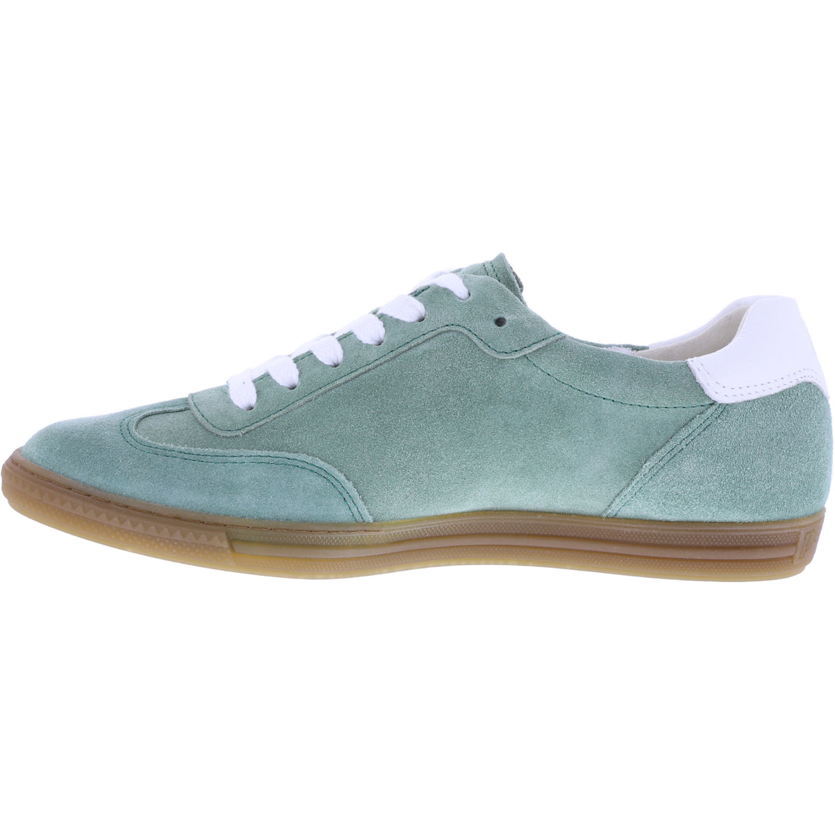 Paul Green | 5450-257 | Wasabi-White-Grün | Velours-Kalbsleder | Damen Sneaker