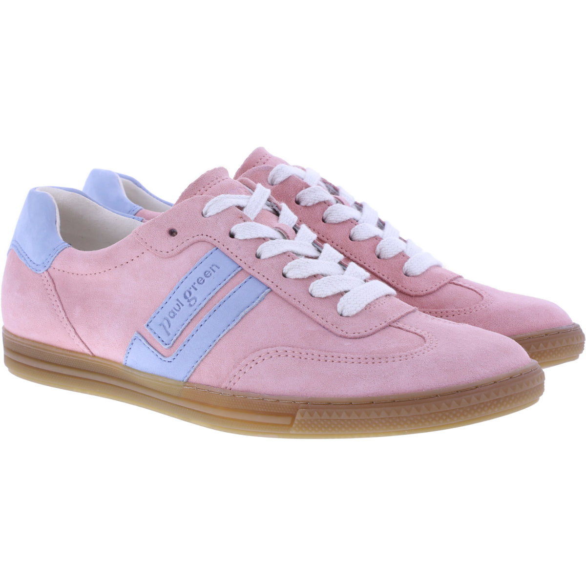 Paul Green | 5450-277 | Rose-Sky | Velours-Nubuk-Kalbsleder | Damen Sneaker