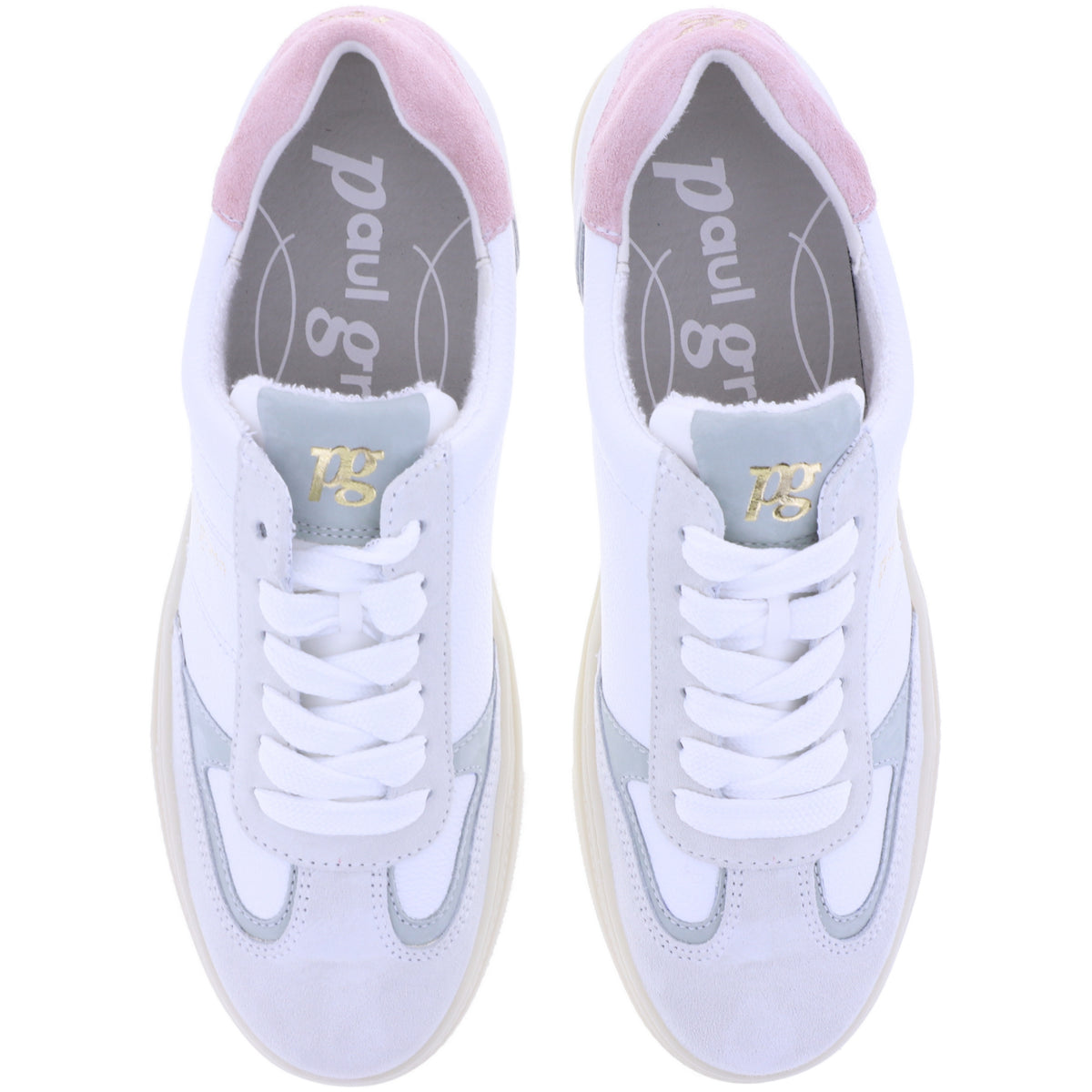 Paul Green | 5466-049 | White-Offwhite-Pastell | Weiches Kalbsleder | Damen Sneaker