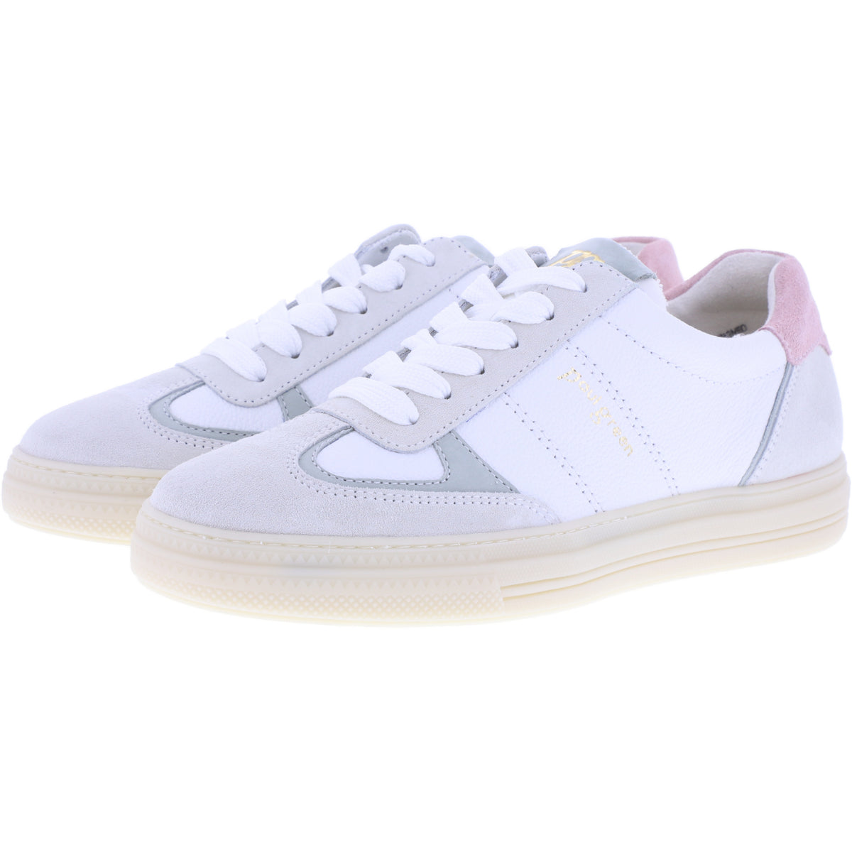 Paul Green | 5466-049 | White-Offwhite-Pastell | Weiches Kalbsleder | Damen Sneaker