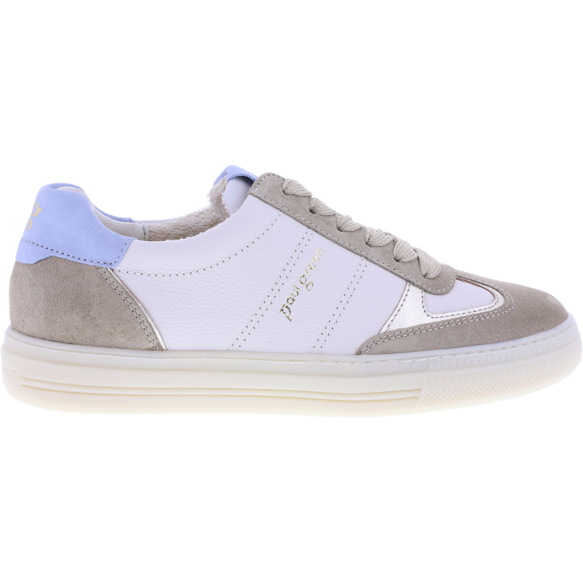 Paul Green | 5466-059 | White-Offwhite-Creme | Weiches Kalbsleder | Damen Sneaker