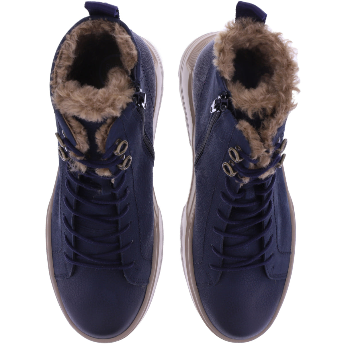 Paul Green | 5497-028 | Ocean-Dunkelblau | Weiches Kalbsleder | Damen Booties