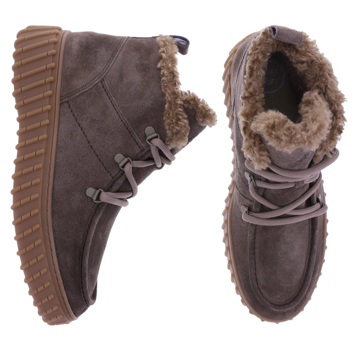 Paul Green | 5502-030 | Braun-Earth-Taupe | Weiches Kalbsleder | Damen Stiefeletten