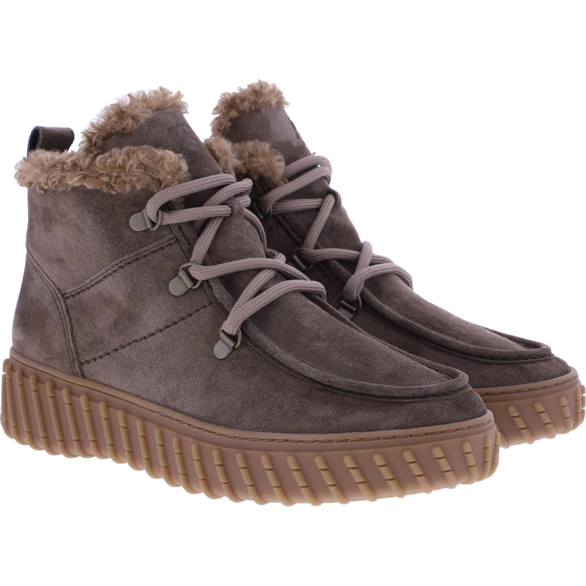 Paul Green | 5502-030 | Braun-Earth-Taupe | Weiches Kalbsleder | Damen Stiefeletten