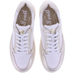 Paul Green | 5515-039 | Shell-Ivory - Beige-Gold | Weiches Kalbsleder | Damen Schnürer