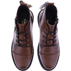 Good Step | Brasilia | Camel-Braun| Leder | 5531-C02 | Damen Schnürer-Boots