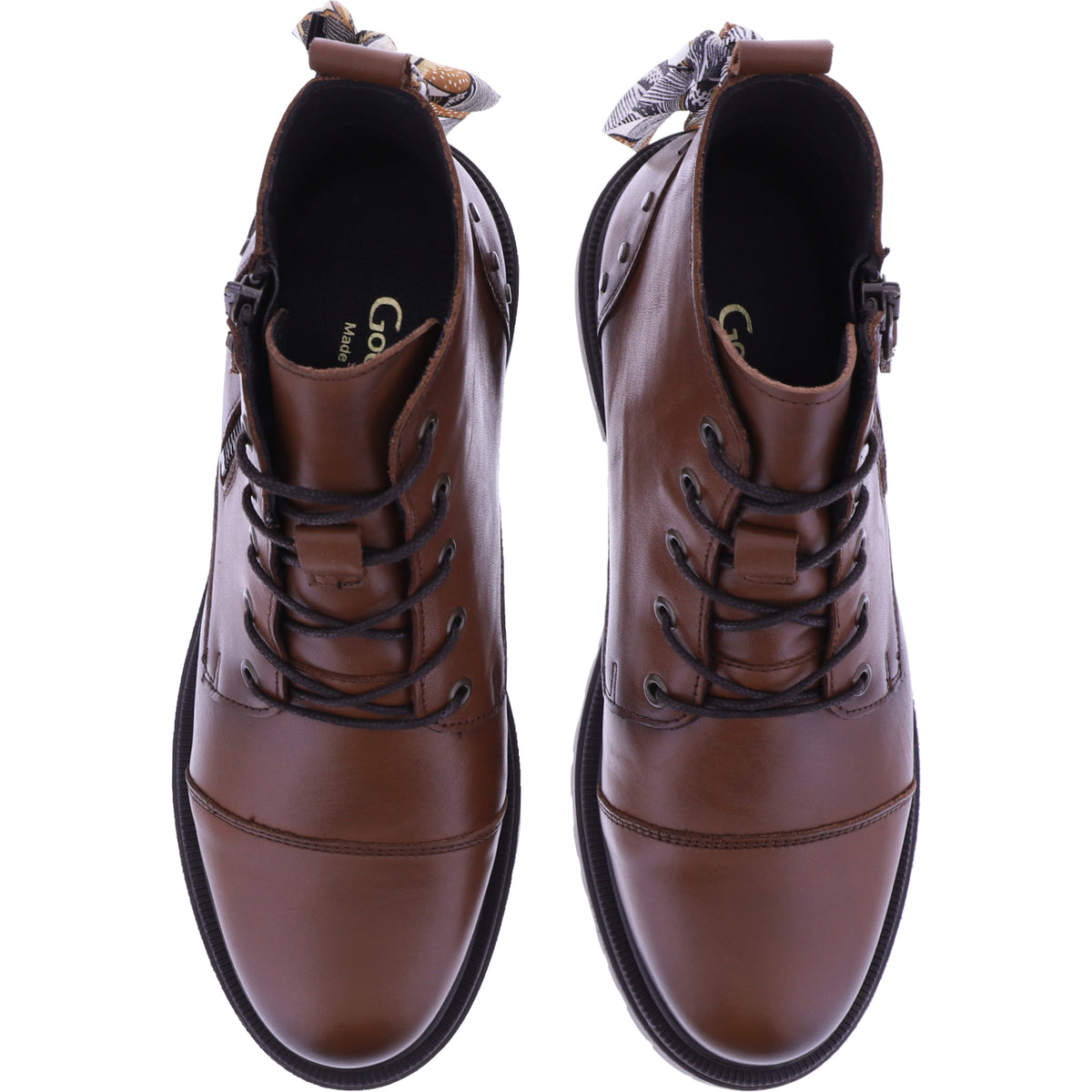 Good Step | Brasilia | Camel-Braun| Leder | 5531-C02 | Damen Schnürer-Boots