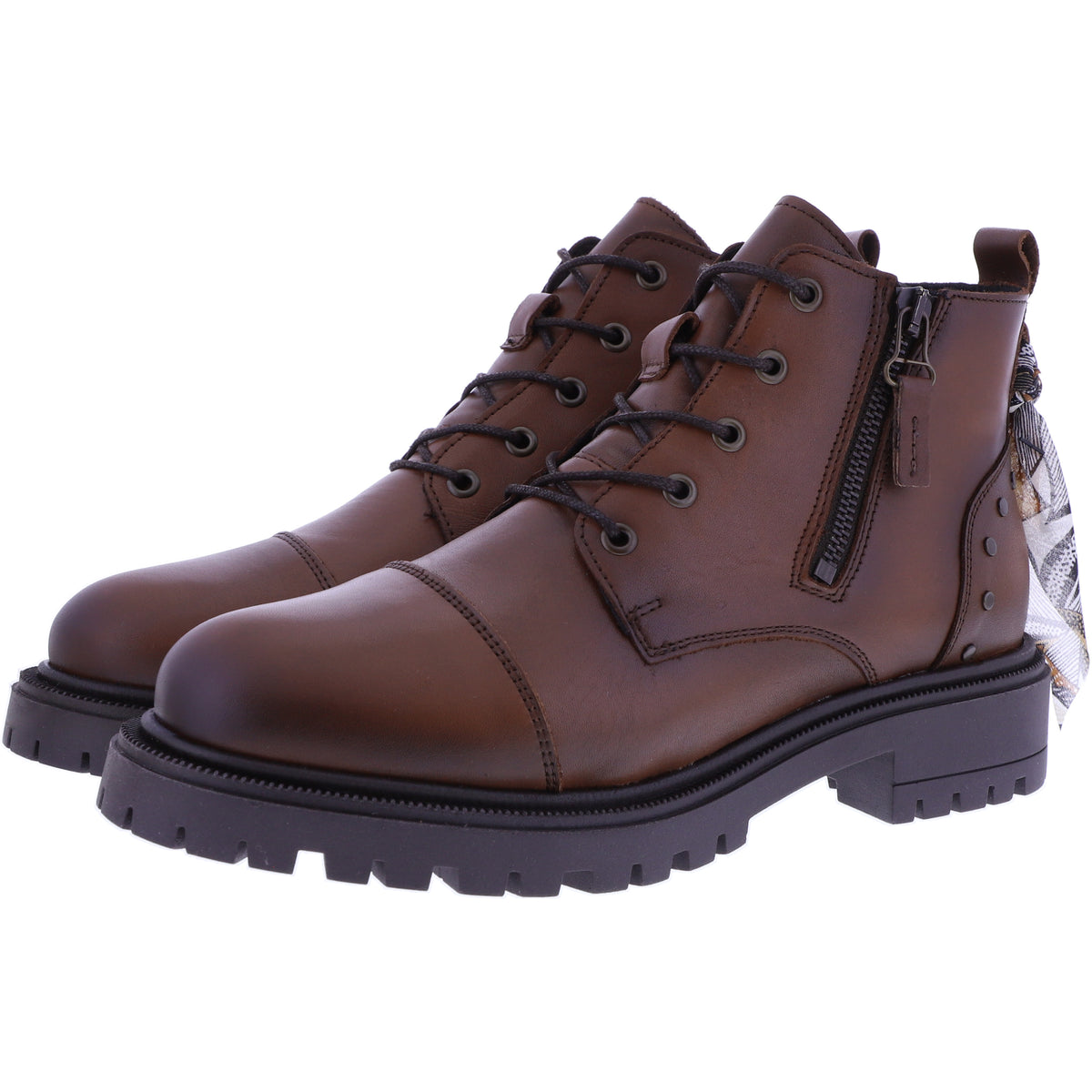 Good Step | Brasilia | Camel-Braun| Leder | 5531-C02 | Damen Schnürer-Boots