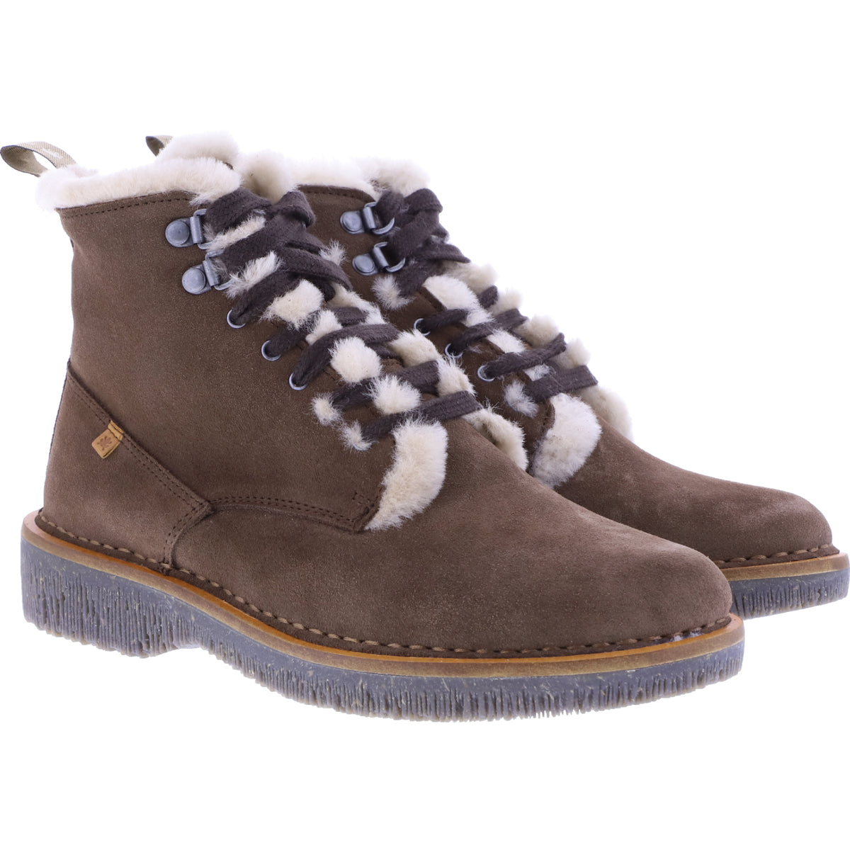El Naturalista / Modell: N5579 Volcano / Brown-Braun / Kalbsleder-Lammfellfutter / Damen Stiefelette