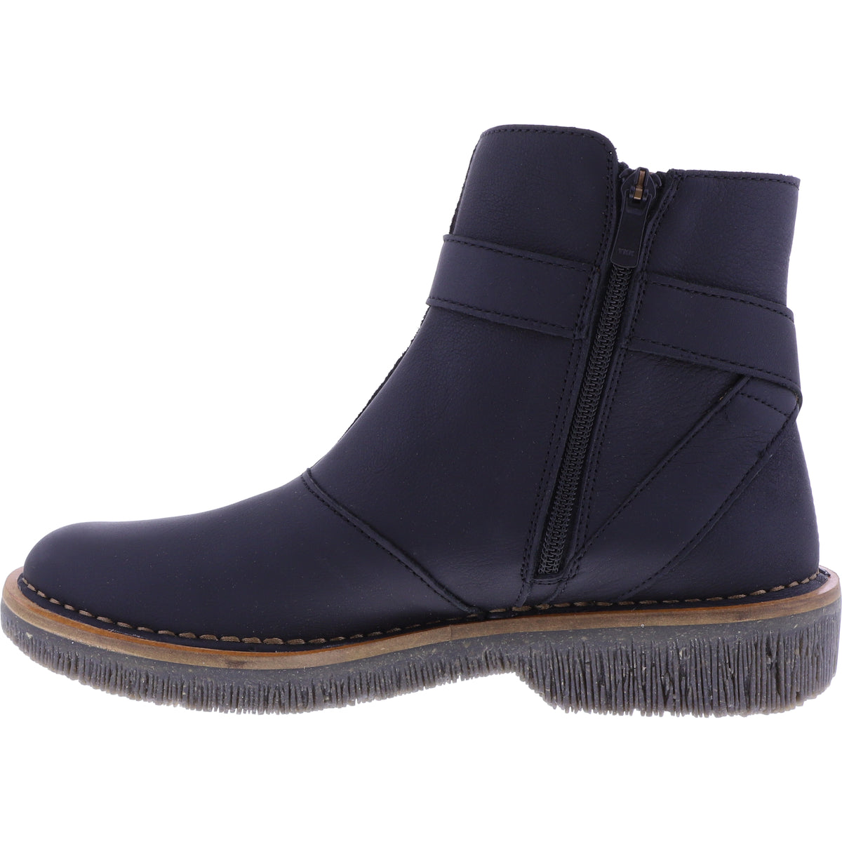El Naturalista / Modell: N5580 Volcano / Black-Schwarz / Wax-Nappa / Damen Stiefelette
