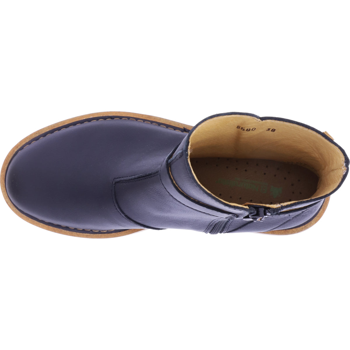 El Naturalista / Modell: N5580 Volcano / Black-Schwarz / Wax-Nappa / Damen Stiefelette