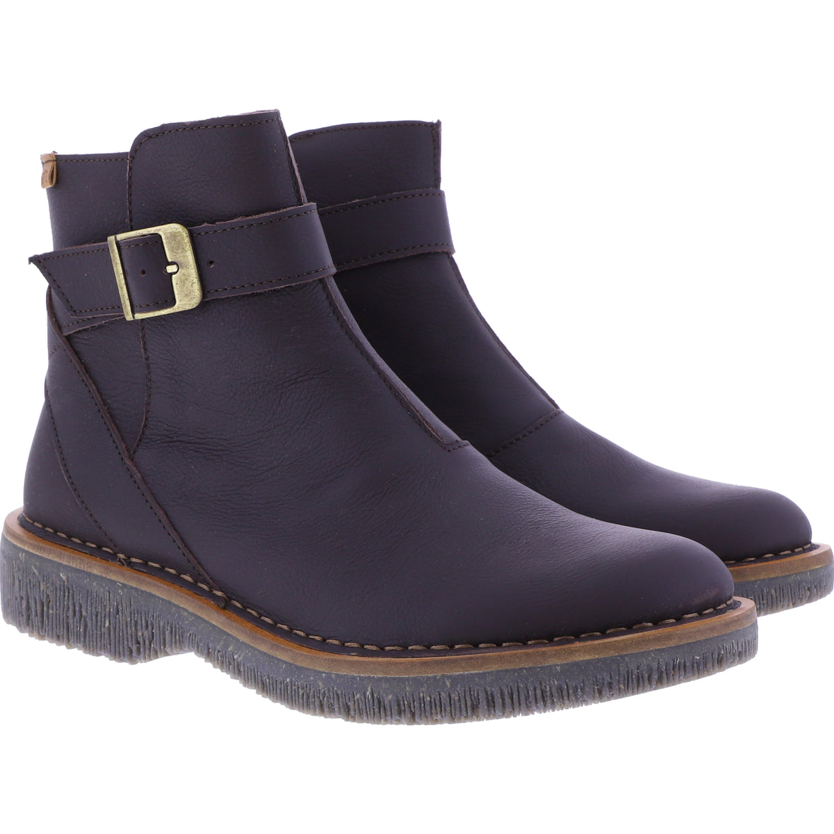 El Naturalista / Modell: N5580 Volcano / Brown-Dunkelbraun / Wax-Nappa / Damen Stiefelette