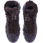 Paul Green | 5663-002 | Mocca-Dunkelbraun | Weiches Kalbsleder | Damen Stiefeletten