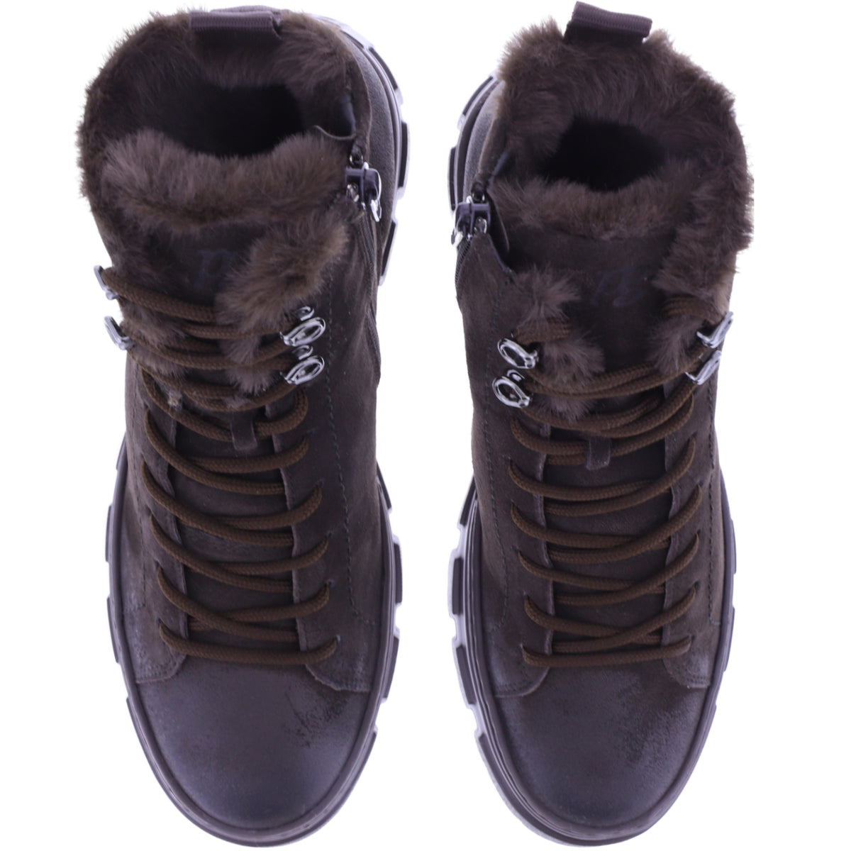 Paul Green | 5663-002 | Mocca-Dunkelbraun | Weiches Kalbsleder | Damen Stiefeletten