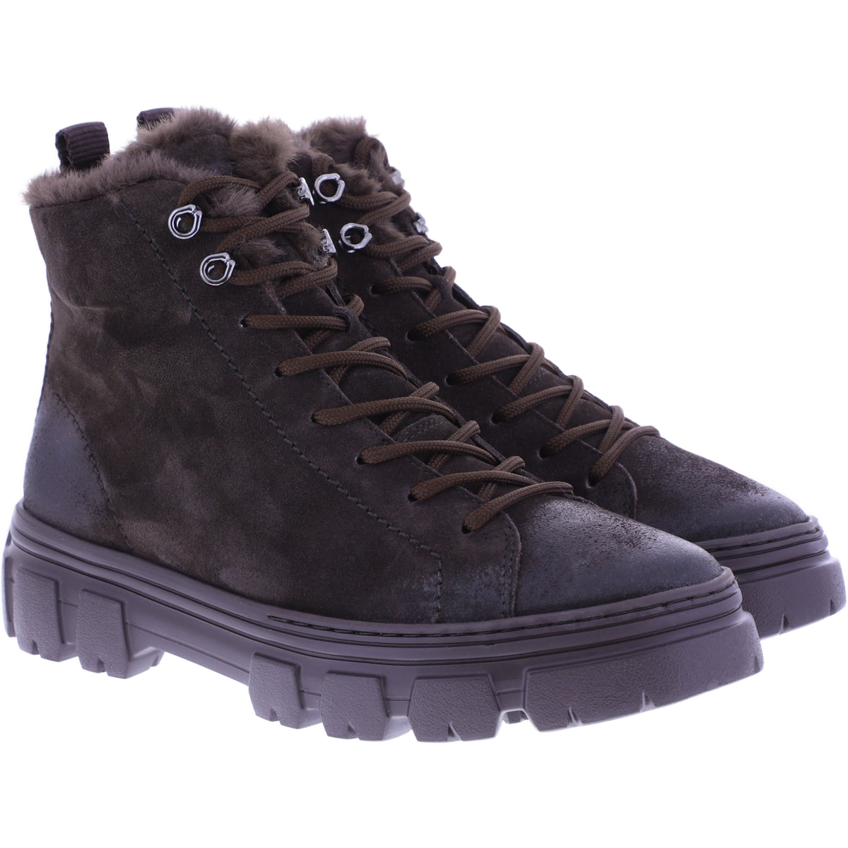 Paul Green | 5663-002 | Mocca-Dunkelbraun | Weiches Kalbsleder | Damen Stiefeletten