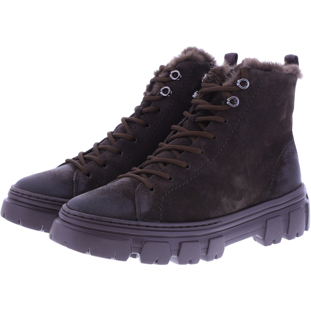 Paul Green | 5663-002 | Mocca-Dunkelbraun | Weiches Kalbsleder | Damen Stiefeletten