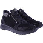 Fidelio | Heaven | Schwarz Kombi | Leder | Multistretch | Weite: H | Damen Bootie