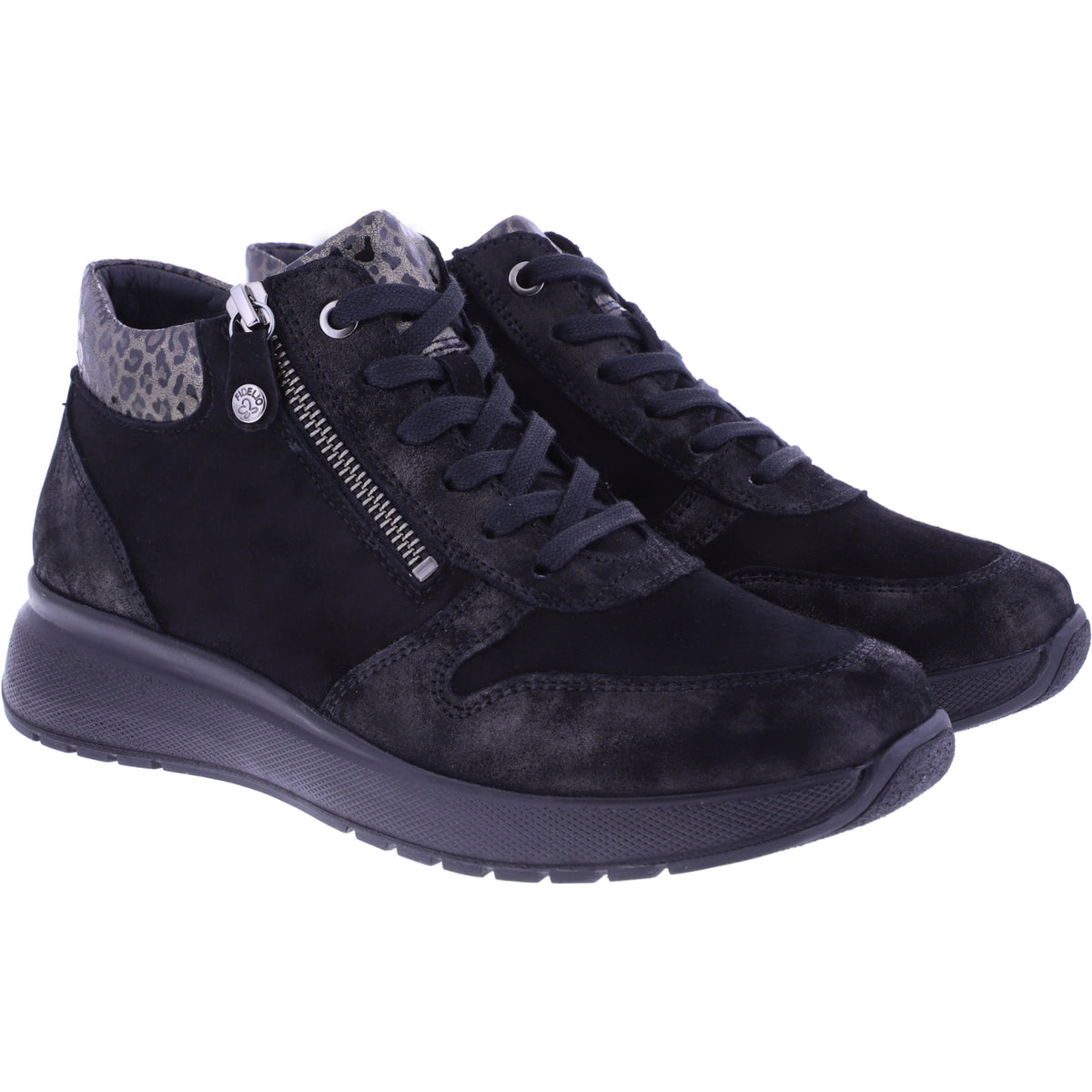 Fidelio | Heaven | Schwarz Kombi | Leder | Multistretch | Weite: H | Damen Bootie