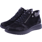 Fidelio | Heaven | Schwarz Kombi | Leder | Multistretch | Weite: H | Damen Bootie