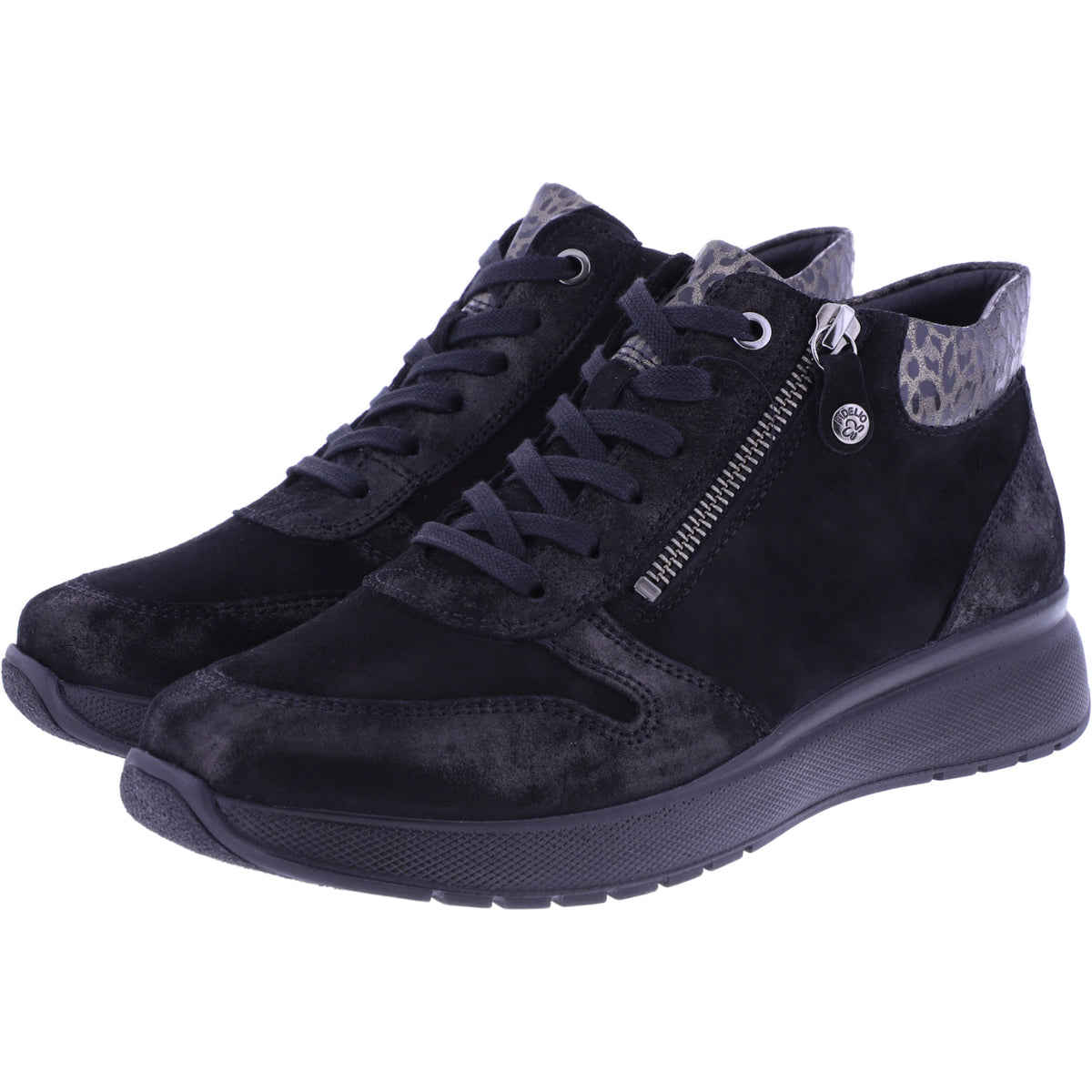 Fidelio | Heaven | Schwarz Kombi | Leder | Multistretch | Weite: H | Damen Bootie