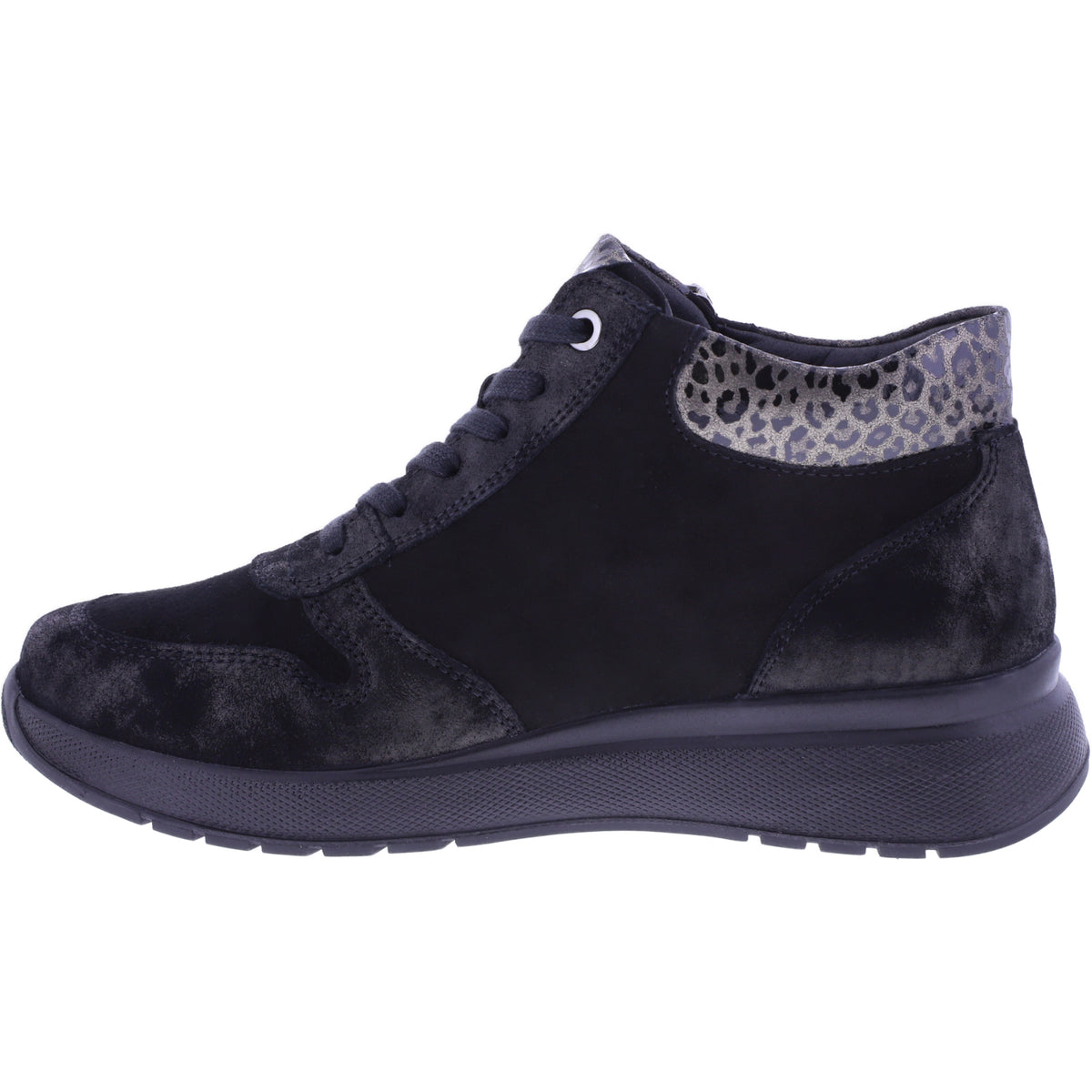 Fidelio | Heaven | Schwarz Kombi | Leder | Multistretch | Weite: H | Damen Bootie