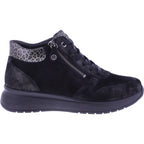 Fidelio | Heaven | Schwarz Kombi | Leder | Multistretch | Weite: H | Damen Bootie