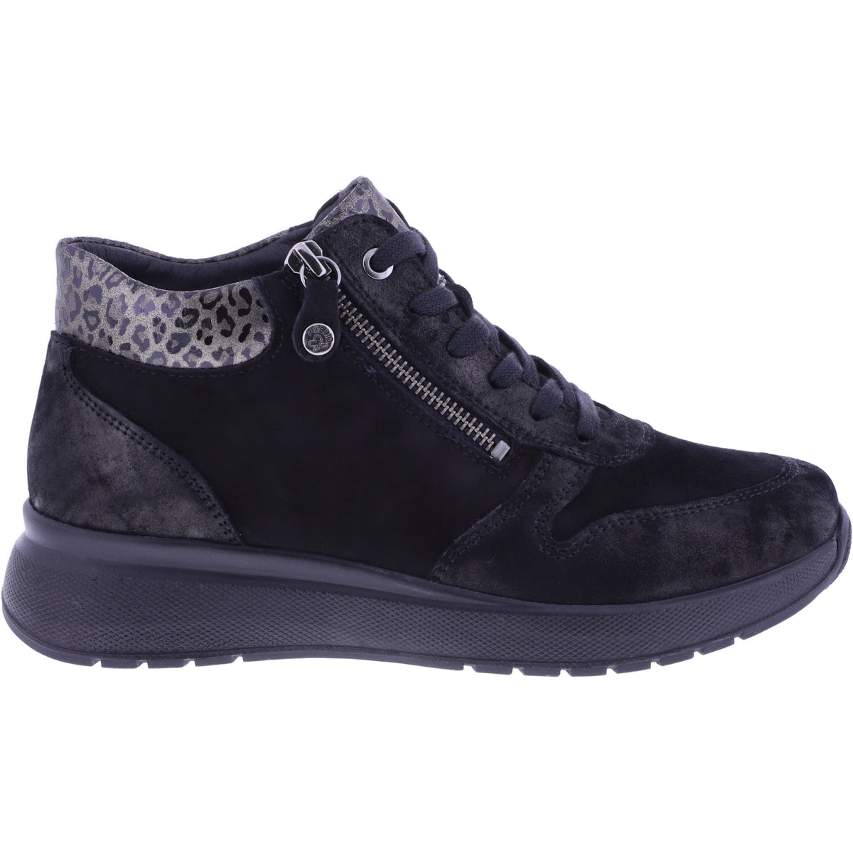 Fidelio | Heaven | Schwarz Kombi | Leder | Multistretch | Weite: H | Damen Bootie