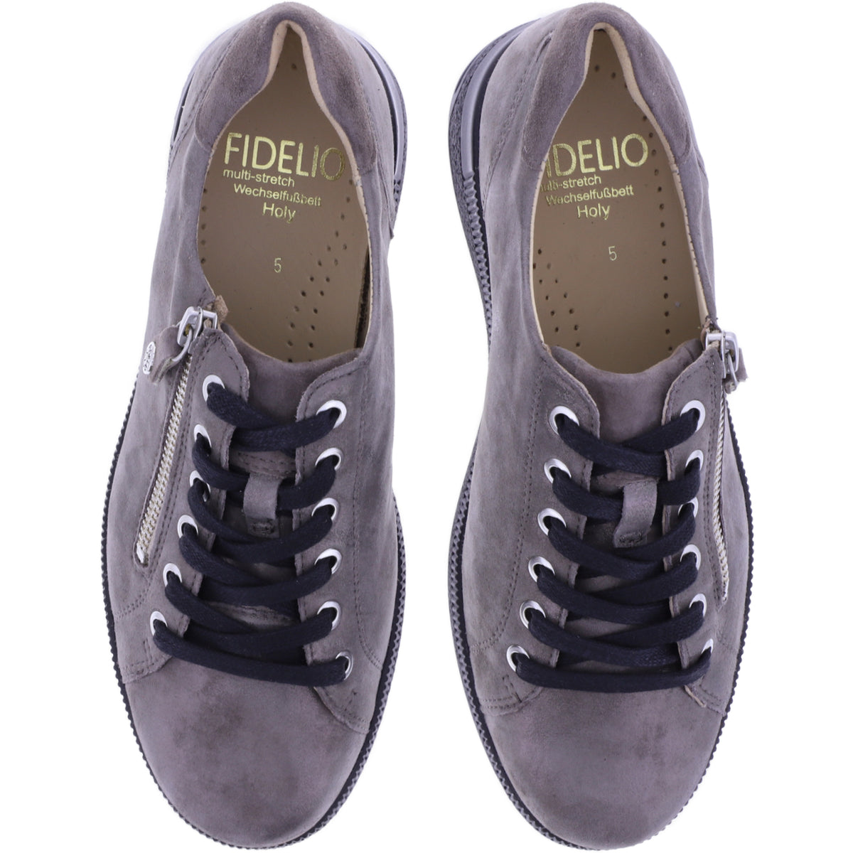 Fidelio | Holy | Umbra-Taupe | Leder | Multistretch | Weite: H | Damen Schnürer